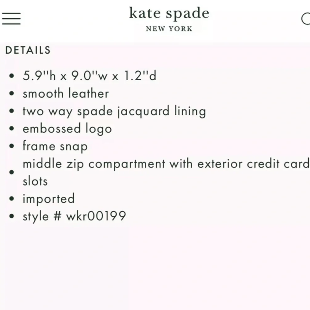 kate spade original shrink